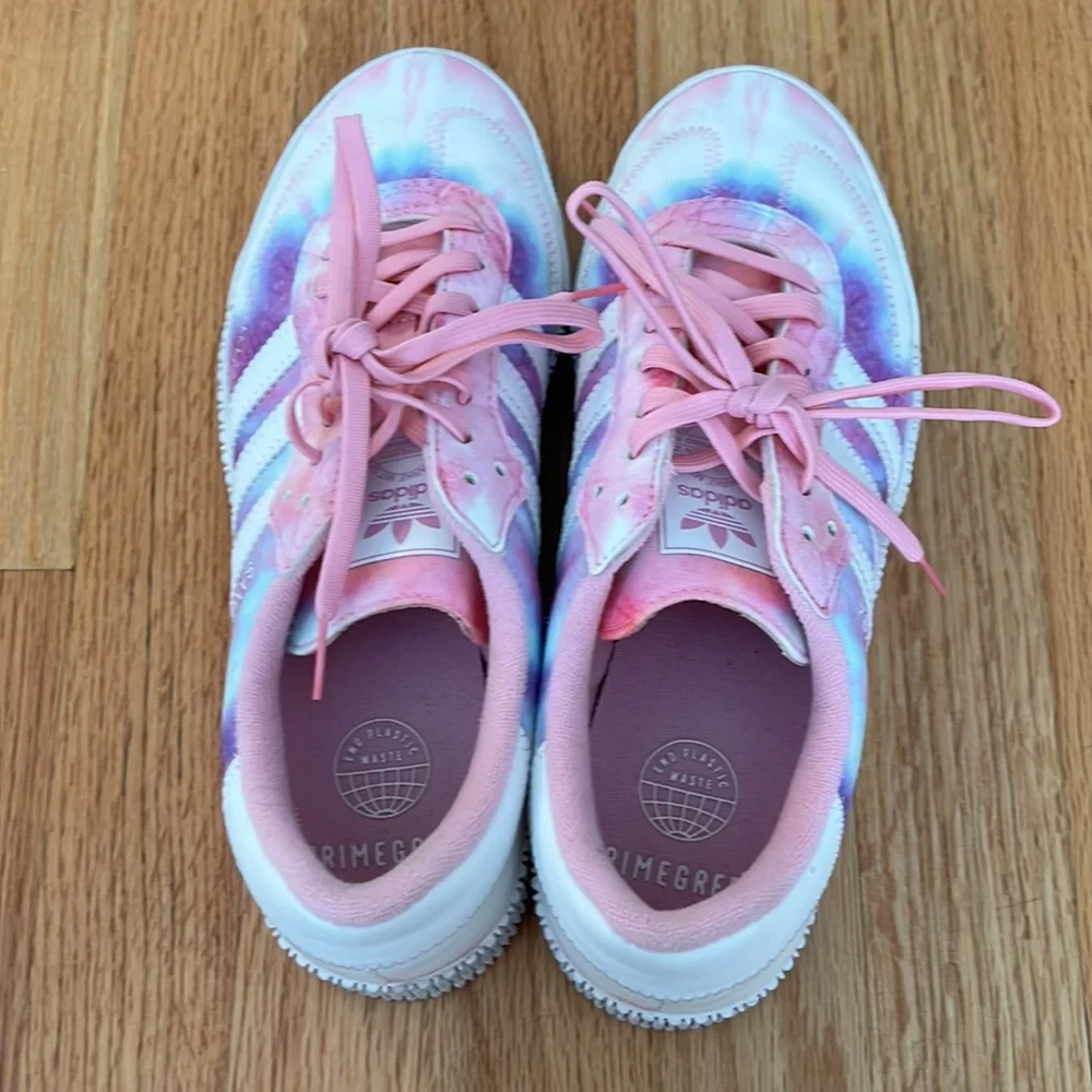 Rare Adidas Sambarose Tie Dye Tru Pink Sneakers